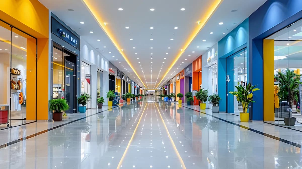Espace commercial ouvert au public, contexte de mise en conformité avant contrôle.
